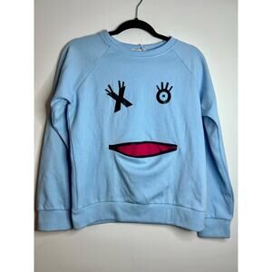 NWT Kids Blue Happy Face Sweater. Size XL